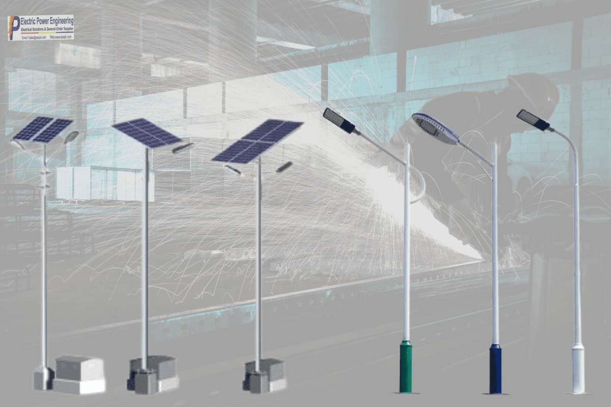 Street Light Poles Pakistan Octagonal Tubuler Solar Poles